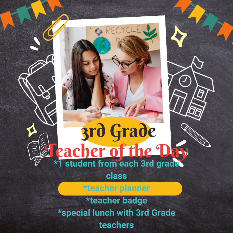 3rd Grade Teacher for a Day - Mrs. Kristen Clark